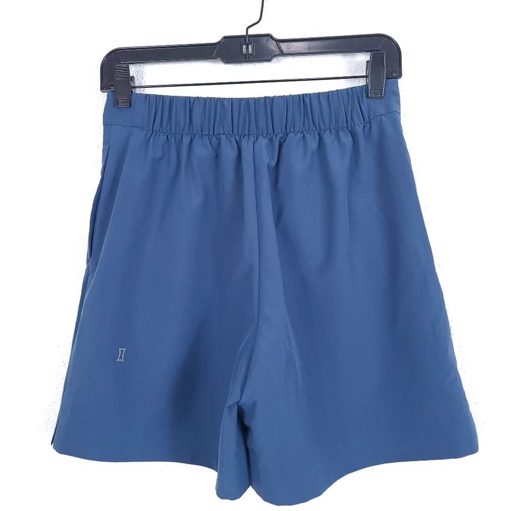 KIT AND ACE Women's Featherlight Shorts Relaxed Fit High Rise Blue - Picture 7 of 9